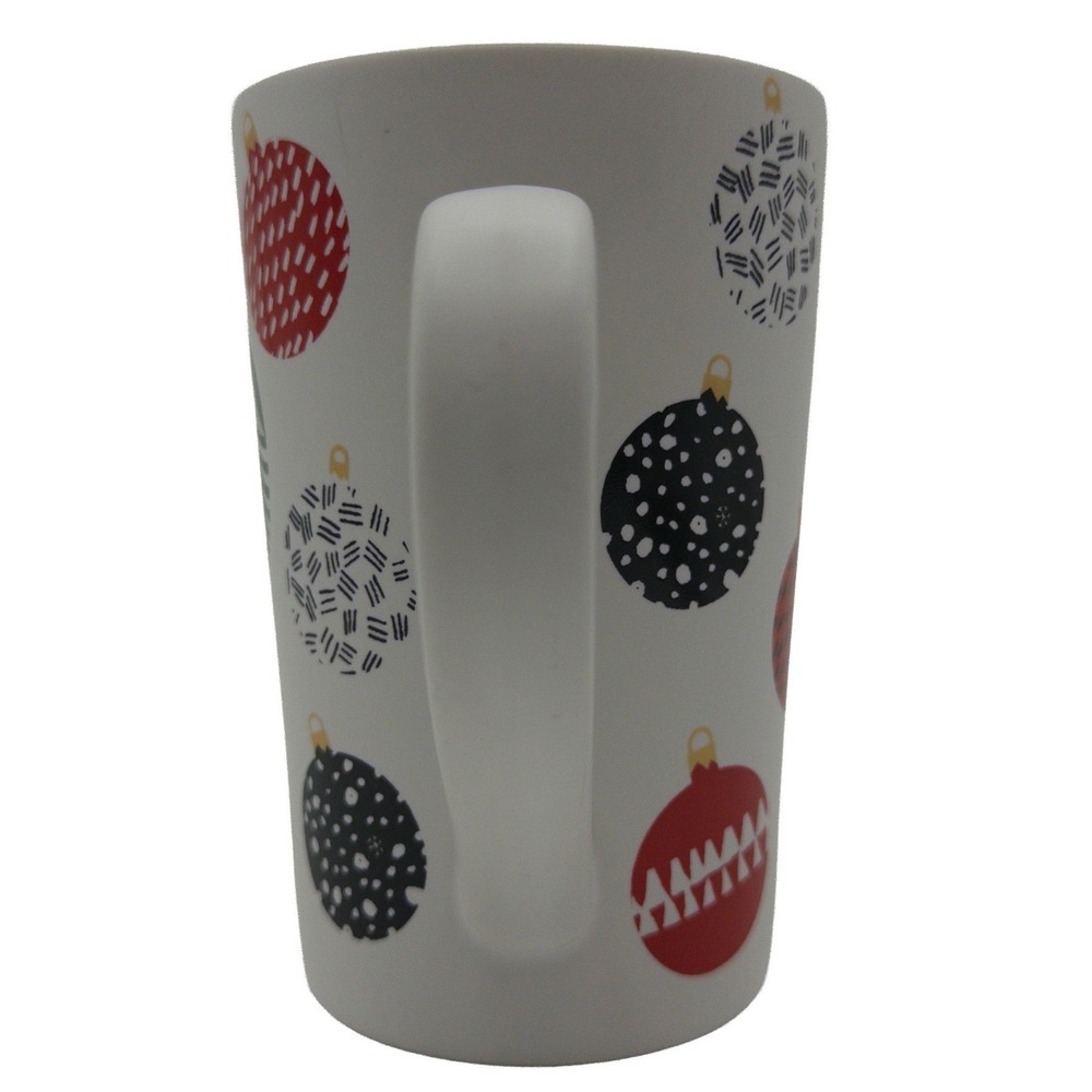 Starbucks Mug 2016 Holiday Christmas Ornament Pattern 12 oz White Ceramic Cup - Picture 4 of 5
